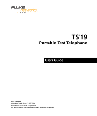 Thumbnail of document Manual - TS19 Test Set